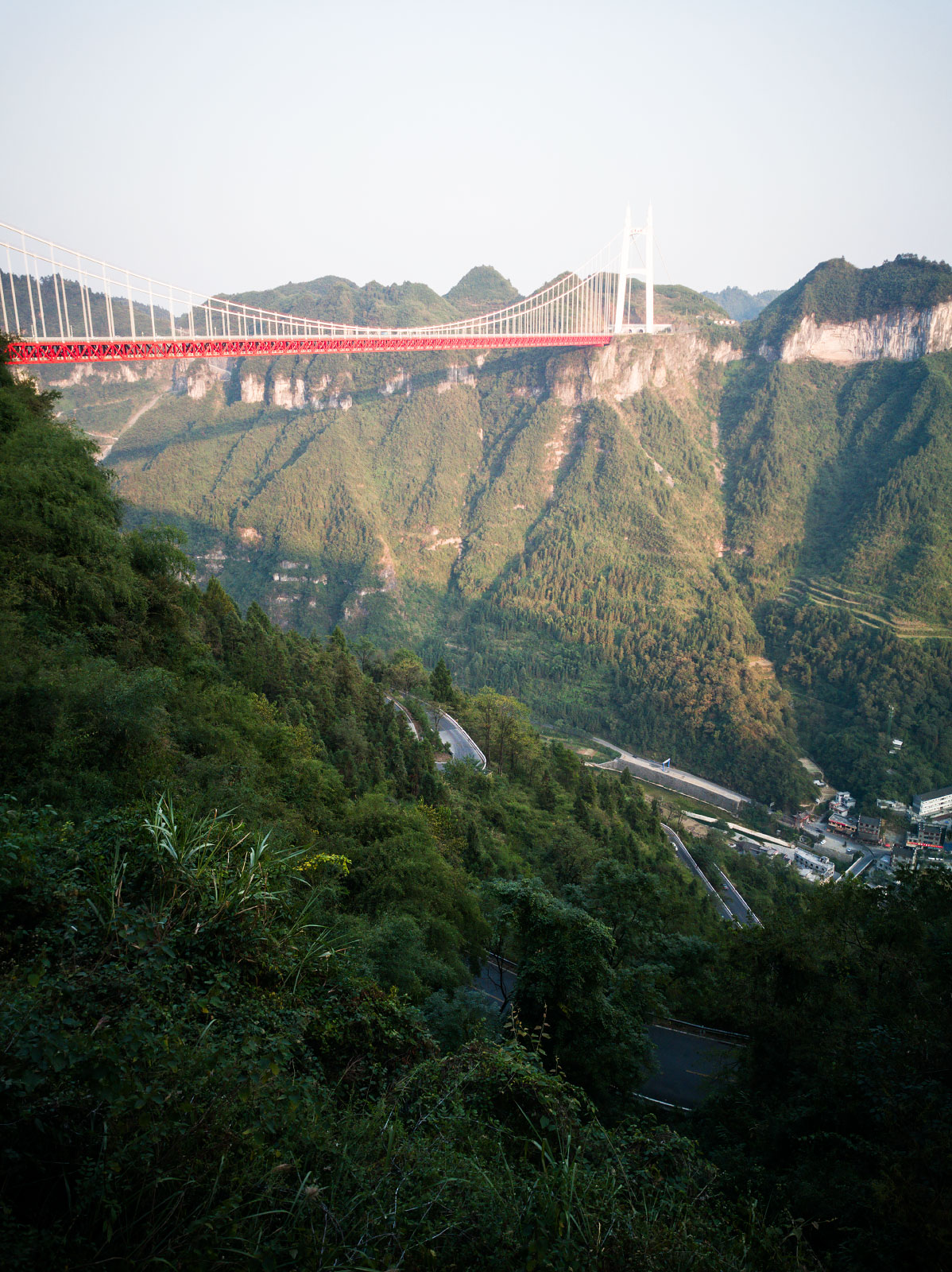 矮寨大桥观景台图片